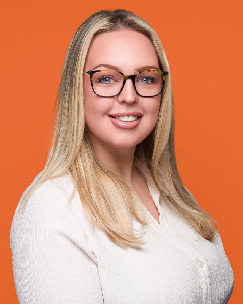 Business profile photo with professional studio lighting, showcasing a confident professional