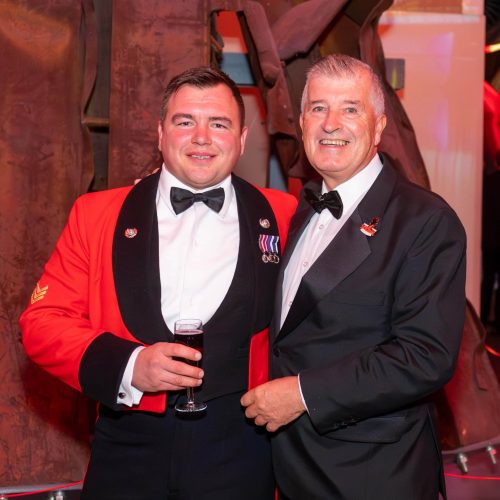 Guest enjoying drinks at the Royal Marines Regimental Dinner, Royal Marines Regimental Dinner -Imperial War Museum, Manchester.