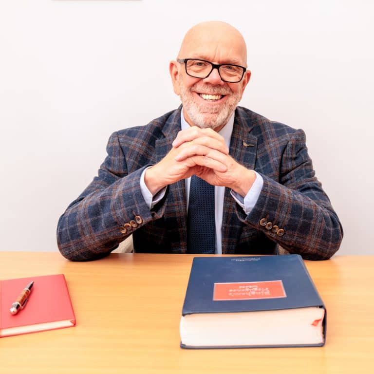 Branding portrait of a legal professional in Cheshire, showcasing an approachable and expert style.